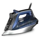 Rowenta DW8350 1775 Watts Ultimate Plus Steam Iron - Vertical 430 Hole Sole Plate, Auto-off, Black & Blue 12x6