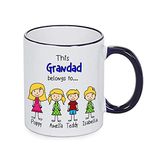 Grandad Personalised Character Mug/Travel Mug/Tin and Socks (Please read how to personalise), FATHER'S DAY, BIRTHDAY, CHRISTMAS GIFT FOR HIM