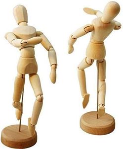 HSOMiD Flexible Moveable Wooden Artists 12 Inches for Sketching Drawing Painting Home Office Desk Decoration - 1 Set