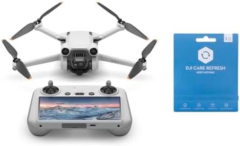 DJI Mini 3 Pro (Versione DJI Smart RC) - Drone leggera e pieghevole, Con pacchetto Care Refresh 1 anno, Video 4k/60fps, 48MP, 34min di volo, Peso inferiore a 249g, Per principianti ambiziosi, Grigio