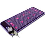 Ereada Infrared Amethyst Mat - Purple 60" L x 24" W (150x60 cm) - 86-158°F (30-70°C) FIR Heating Pad - Natural Crystals - Photon Red Light - Negative Ions - Magnetism - Original Korean Manufacturer