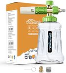 DANCINGBOAR Foam Cannon Compatible with 1/4 Quick Connect Pressure Washer, 1L Adjustable Snow Foam Lance Soap Dispenser with New Generation Adjustable Spray Nozzle (White and Green)