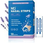 MQ 50ct Nasal Strips for Snoring Lavender Scent Nose Strips for Breathing Extra Strength Snore Strips to Open Nasal Passages, Relieve Nasal Congestion