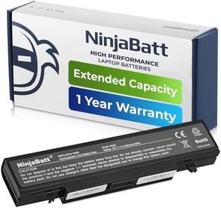 NinjaBatt Battery for Samsung AA-PB9NC6B AA-PB9NS6B AA-PB9MC6B NP300E5A R540 RV510 RV511 NP305V5A AA-PB9NS6W NP300V5A Q430 RC512 RV515 NP355V5C R530 - Black - High Performance [6 Cells/4400mAh]