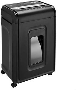 Amazon Basics 24 Sheet Cross Cut Paper, CD and Credit Card Home Office Shredder with Pullout Basket, Black