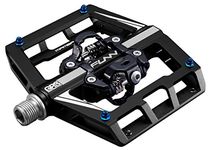Funn Mamba Mountain Bike Clipless Pedals, Double Sided Clip Wide Platform MTB Pedals, Compatible with SPD Cleats, 9/16-Inch CrMo Axle Bicycle Pedals for MTB/BMX/Gravel Cycling(Black)