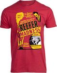 Party Novelty Graphic Tee Screen Printed T-Shirts for Men and Women, Red Heather, XX-Large