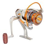 Keenso Fishing Reel, 12BB Heavy Duty Casting Spinning Fishing Reel Quick Casting Metal Fishing Reels for Saltwater Sea Boat Ice Fishing(EF6000)