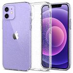 Spigen Liquid Crystal Glitter Back Cover Case Compatible with iPhone 12 Pro/12 (TPU | Crystal Quartz)