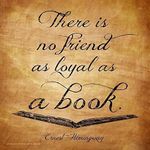 Ernest Hemingway Classic Inspirational Quote, Motivational Art Print, Loyal as a Book. Vintage Style Literary Poster