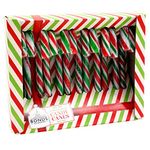 Candy Canes Bulk Buy - Case Of 24 (288 canes) Red White, Green Stipe