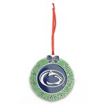 Penn State Nitty Lions Wreath Metal Christmas Ornament