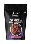 True Elements Granola Dark Chocolate 400g - Baked Granola | Almonds, Berries & Dark Chocolate | Granola for Breakfast | High Fibre Cereal | Diet Snack