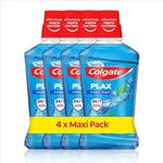 Colgate Plax Mouthwash, Cool Mint Mouthwash with 24/7* Plaque Protection, Alcohol Free Mouthwash** with Fluoride, Vegan Mouthwash, Multipack, 4 Pack, 500ml Bottles