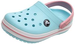 Crocs Unisex Kids Crocband K Clogs, Ice Blue White, 12 UK Child