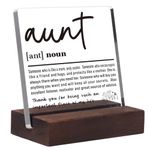 Aunt Gifts, Gifts for Aunt from Niece, Nephew, Best Aunt Ever Gifts, Birthday Gifts for Aunt, Auntie Gifts from Niece Nephew, Great Aunt Gifts Mothers Day for New Aunt Definition Acrylic Plaque