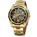 FORSINING Men's Branded Automatic Chinese Movt Stainless Steel Bracelet Unique Watch Clock FSG8130M4G1