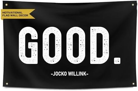 Gold Trident Good Gym Flag Banner - Inspire Discipline & Motivation, Perfect for Home Gym, Dorm, Garage - Ideal for Men, Athletes, Fitness Warrirors, Gym Fans - 3x5 Feet