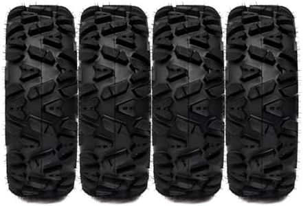 Set of 2 ATV/UTV All-Terrain Tires Off-Road Mud/Trail Tubeless Tires