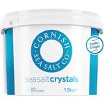 Cornish Sea Salt Celtic Sea Salt Original Crystals - 100% Natural Unrefined Mineral Rich, Coarse, Crunchy Cooking Salt for Seasoning and Baking, Contains Up to 82 Essential Minerals (1.5 kg)