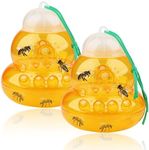 2 Pack Plastic Wasp Traps, Hanging 