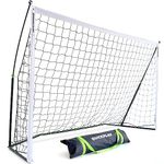 QUICKPLAY Kickster Academy Football Goal 8x5' – Ultra Portable Football Equipment includes Football Net and Carry Bag [Single Goal]