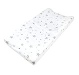 American Baby Company Printed 100% Natural Cotton Jersey Knit Fitted Contoured Changing Table Pad Cover, Super Stars, Soft Breathable, for Boys and Girls