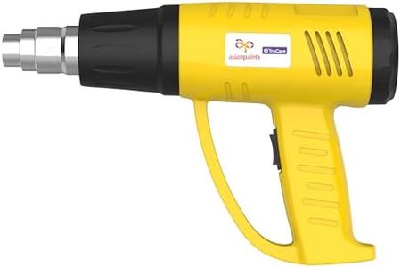Asian Paints Trucare Heat Gun 1800 Watt with Temperature Control Feature Nozzle Attachment for Removing & Drying Paint Coats Welding & Roofing Repair (Yellow)
