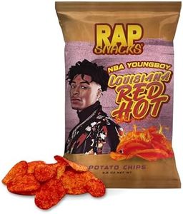 Rap Snacks YoungBoy Never Broke Again Louisiana Red Hot Potato Chips 2.5 Oz Bags - Pack of 6