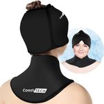 ComfiTECH Extra Large Cold Cap & Neck Ice Pack Wrap Gel, Head Ice Pack & Cervical Ice Pack for Neck, Care Package for Head & Neck