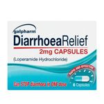 Galpharm 2 mg Loperamide diarrhea relief 6 Capsules