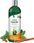 Vet’s Best Flea & Tick Advanced Strength Dog Shampoo - Dog Flea and Tick Treatment - Plant-Based Formula - Certified Natural Oils - 12 oz