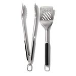 OXO Good Grips Grilling Turner and Tongs Set,Black