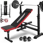 OPPSDECOR 600lbs 6 in 1 Weight Benc