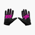Muc-Off 20111 Black MTB Gloves, Large - Premium, Handmade Slip-On Gloves For Bike Riding - Breathable, Touch-Screen Compatible Material