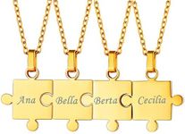 Custom4U Bff Necklace for 4 Engrave