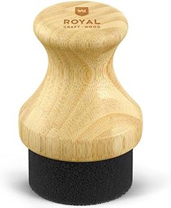 ROYAL CRAFT WOOD Cutting Board Oil and Wax Applicator for Food Grade Mineral Oil - Round Bamboo Applicator for Wood Cutting Boards, Butcher Blocks, Utensils Small