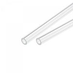 sourcing map Acrylic Pipe Clear Rigid Round Tube 4mm ID 8mm OD 14" for Lamps and Lanterns, Water Cooling System 2pcs