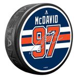 Edmonton Oilers Puck | Connor McDavid with Replica Signature