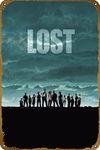 LOST Tv series poster Tv Show Retro Tin Sign Durable Wall Art Decor Movie Metal Sign Home Vintage Bedroom Decoration Sign 8x12 inch