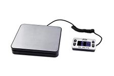 ABCON POSTSHIP Digital 50kg 110lb with 2g 0.1oz Increments 20x17cm Stainless Steel Platform Letter Postal Postage Parcel Shipping Weighing Warehouse Scales Compact Platform + Extendable Display Cable