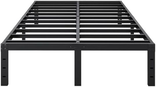 SHLAND Bed Frame Queen Size, 14 Inch Heavy Duty Metal Platform Bed Frame No Box Spring Needed, Mattress Foundation, Storage Space, No Noise, Easy Assembly