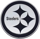 FANMATS 20866 Pittsburgh Steelers 3D Chrome Metal Auto Emblem - Steelers Primary Logo
