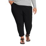 Eddie Bauer Women's Departure Ankle Pants, Black, X-Large