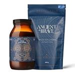 Ancient + Brave Wild Collagen Powder 2x200g - Hydrolyzed Marine Collagen (Fish) - High Protein Supplement for Women - Fasting Friendly - Compostable Pack - 30-Day Supply