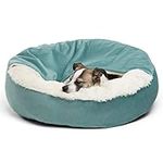 Best Friends by Sheri Cozy Cuddler Ilan Microfiber Hooded Blanket Cat and Dog Bed in Tide Pool 24x24