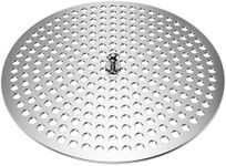 MUZISST 2-in-1 Shower Drain Hair Catcher, Shower Drain Cover Replacement Floor Drain Cover, Durable Bathtub Drain Cover, Essential Bathroom Accessories to Prevent Clogging Drains, 4-1/4'', Round