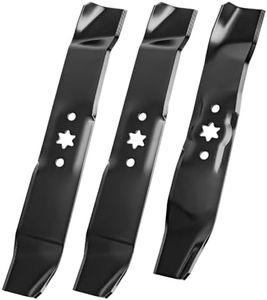 942-04125 & 942-04124 Lawn Mower Blade Kit, Compatible with Cub Cadet/MTD/Troy Bilt 46" Deck, Replacement Blades Fit for LT1045 LT1046 i1046 Mower, Replace 742-04124 742-04125 742-0612, 3 Blades
