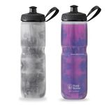 Polar Bottle – Sport Insulated 24oz (2pk) Fly Dye, Monochrome& BlackBerry – Leak Proof Water Bottles Keep Water Cooler 2x Longer than a Regular Reusable Water Bottle