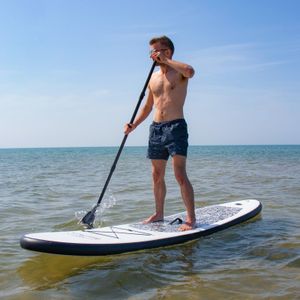 FEATH-R-LITE 10' Inflatable Stand Up Paddle Board – Ultra-Light SUP Kit with Paddle, Pump, Backpack, Leash